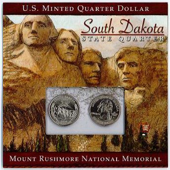 Details about   Coin Snaplock Holder South Dakota Mount Rushmore Quarter Storage Deal of 3 GIFT 