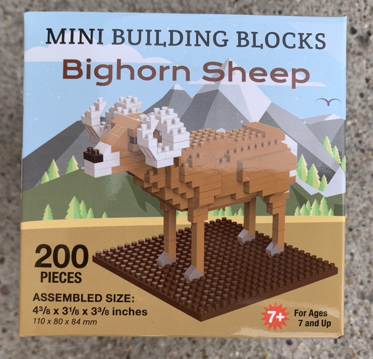 Bighorn Sheep Mini Building Blocks Mount Rushmore Society